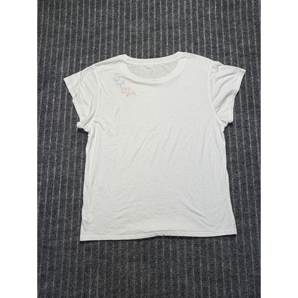 Chaser Vote Graphic Tee Women Small Embroidered Cap Sleeve Americana Minimalist - Picture 5 of 6